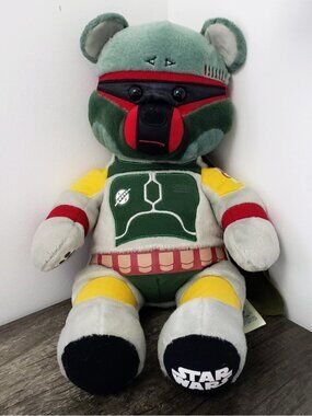 Build A Bear Star Wars Boba Fett The Original Mandalorian Plush 18" Retired BAB